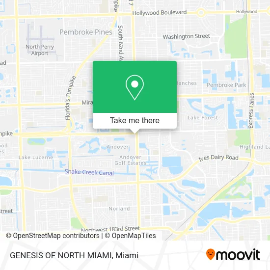 Mapa de GENESIS OF NORTH MIAMI