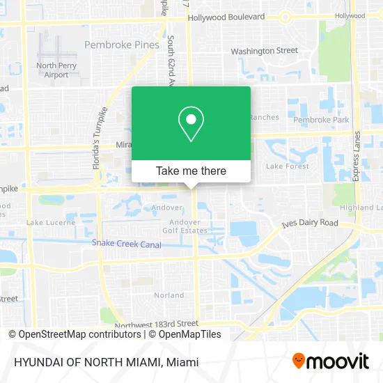 Mapa de HYUNDAI OF NORTH MIAMI