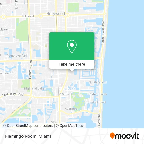 Flamingo Room map