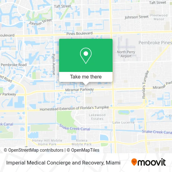 Imperial Medical Concierge and Recovery map