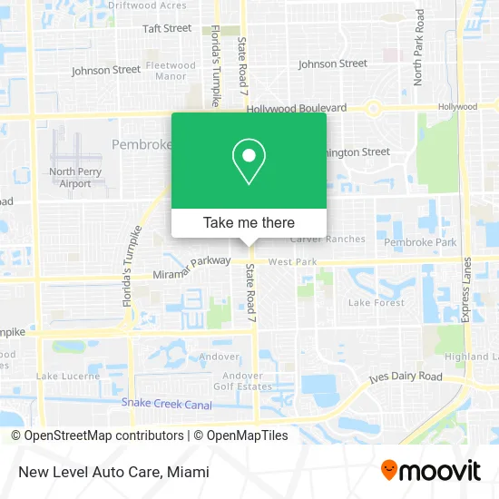 New Level Auto Care map