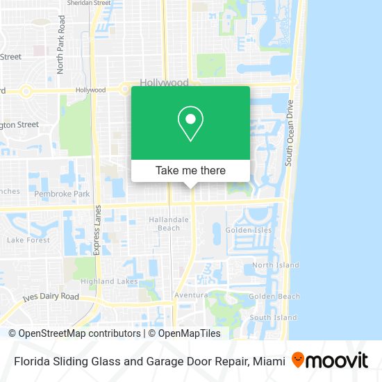 Florida Sliding Glass and Garage Door Repair map