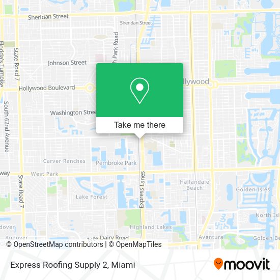 Express Roofing Supply 2 map