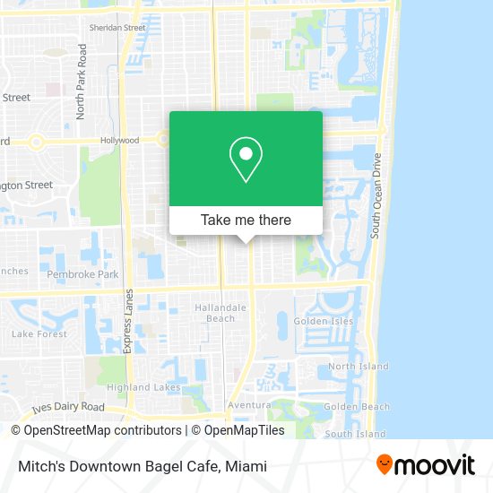 Mitch's Downtown Bagel Cafe map