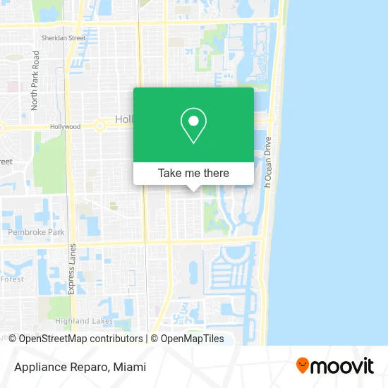 Appliance Reparo map