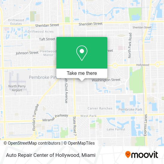 Mapa de Auto Repair Center of Hollywood