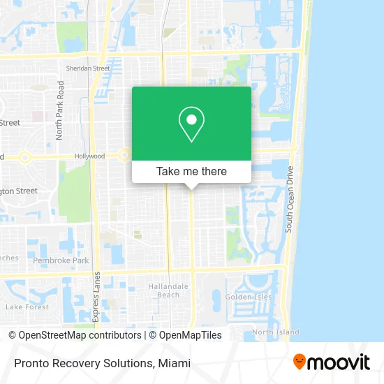 Pronto Recovery Solutions map