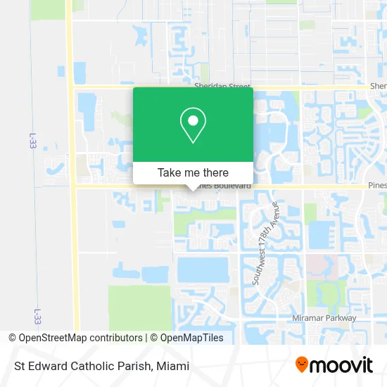 St Edward Catholic Parish map