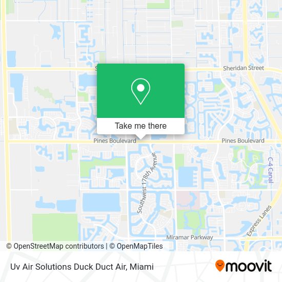 Mapa de Uv Air Solutions Duck Duct Air