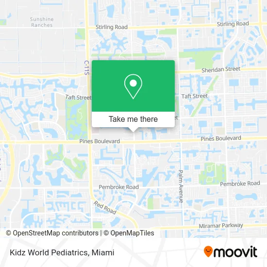 Kidz World Pediatrics map