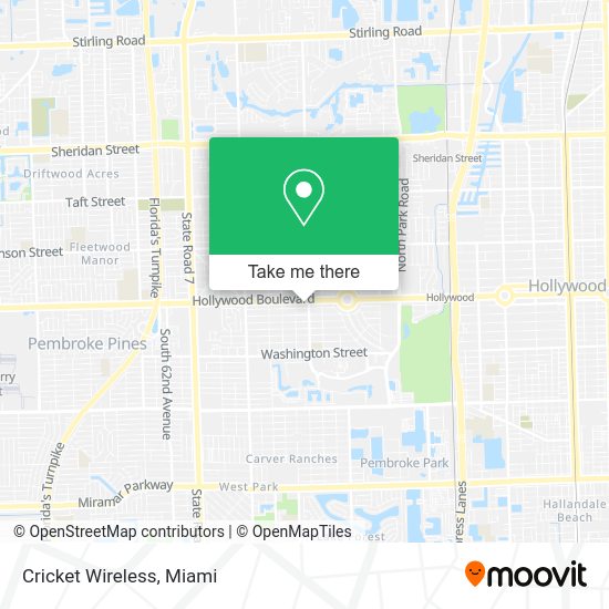 Cricket Wireless map