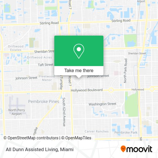All Dunn Assisted Living map
