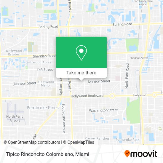 Tipico Rinconcito Colombiano map