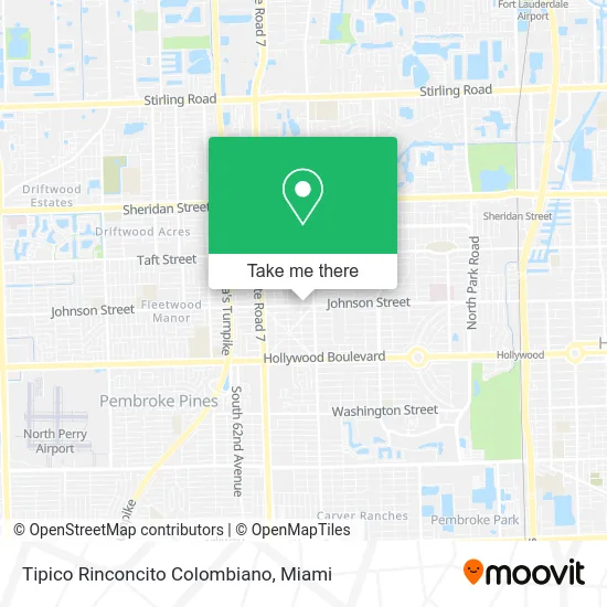 Tipico Rinconcito Colombiano map