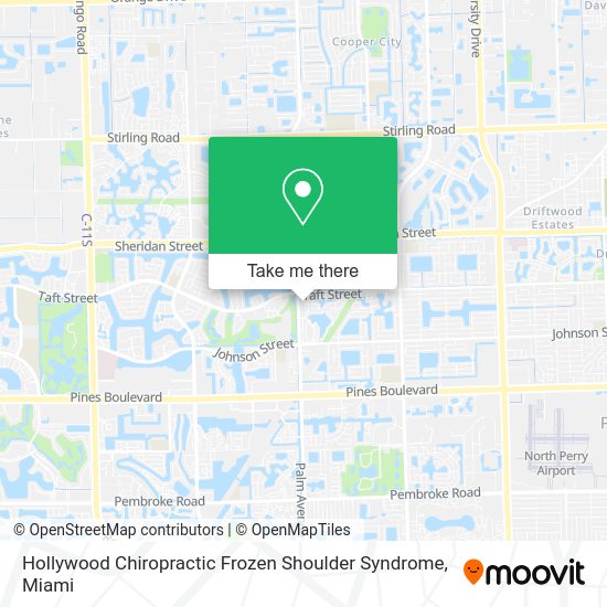 Hollywood Chiropractic Frozen Shoulder Syndrome map
