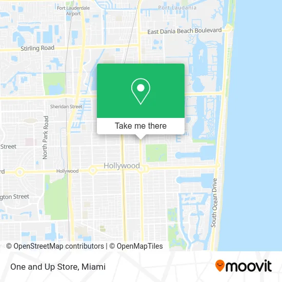 One and Up Store map