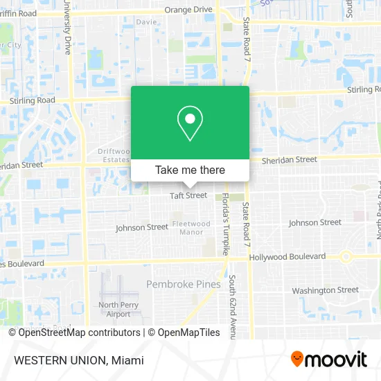 WESTERN UNION map