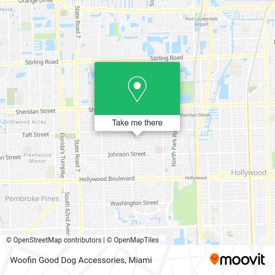 Woofin Good Dog Accessories map