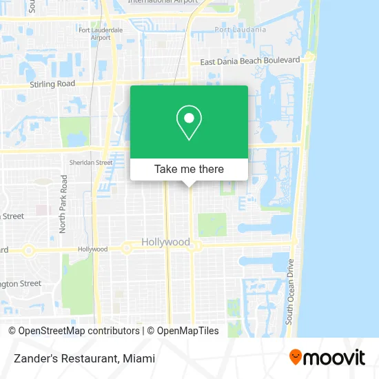 Zander's Restaurant map