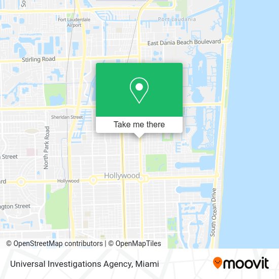 Universal Investigations Agency map