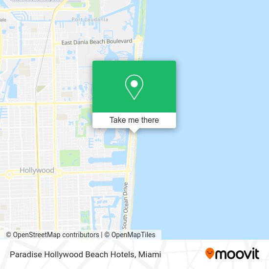 Mapa de Paradise Hollywood Beach Hotels