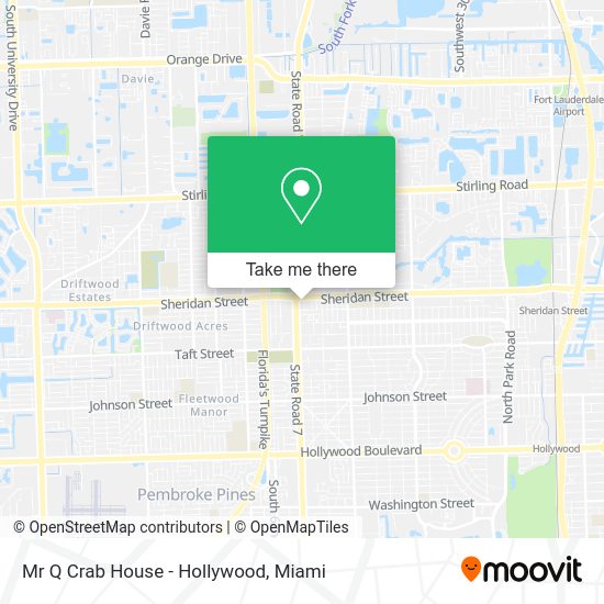 Mapa de Mr Q Crab House - Hollywood