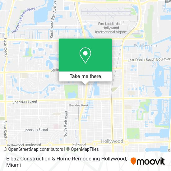 Mapa de Elbaz Construction & Home Remodeling Hollywood