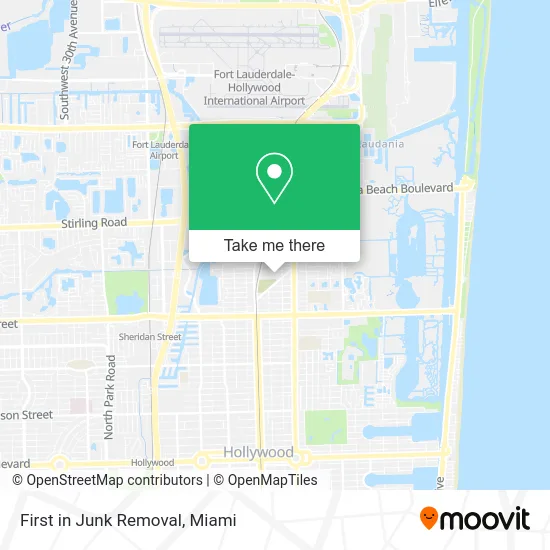 First in Junk Removal map