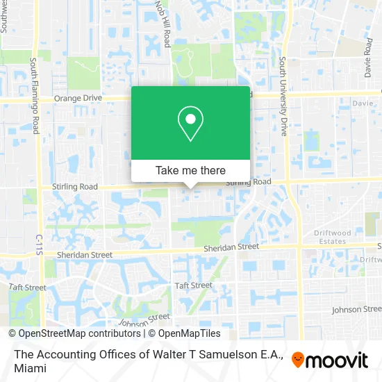 The Accounting Offices of Walter T Samuelson E.A. map