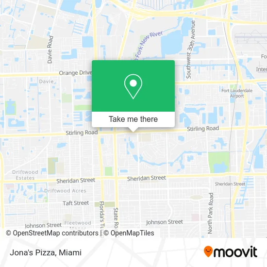 Jona's Pizza map