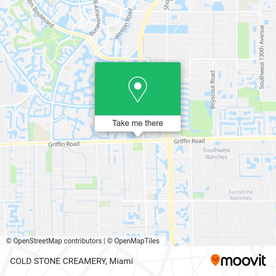 Mapa de COLD STONE CREAMERY