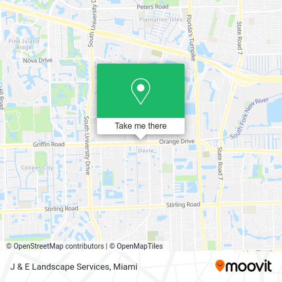 Mapa de J & E Landscape Services