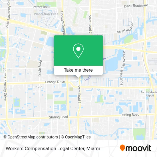 Workers Compensation Legal Center map