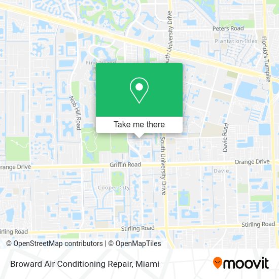 Mapa de Broward Air Conditioning Repair