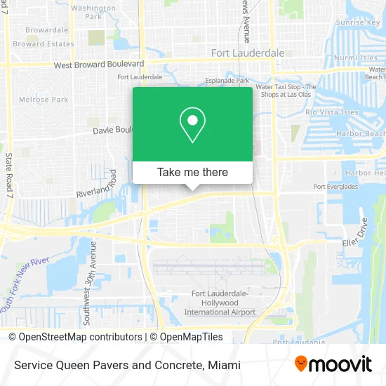 Service Queen Pavers and Concrete map