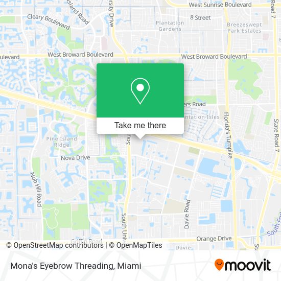 Mapa de Mona's Eyebrow Threading
