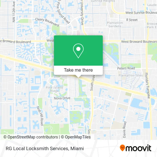 RG Local Locksmith Services map