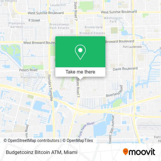Budgetcoinz Bitcoin ATM map