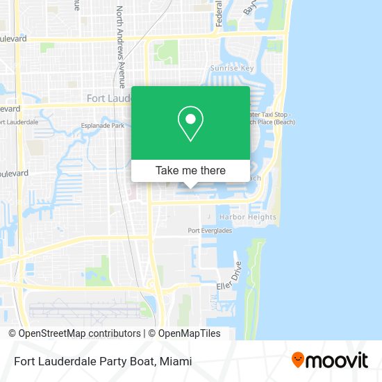Fort Lauderdale Party Boat map