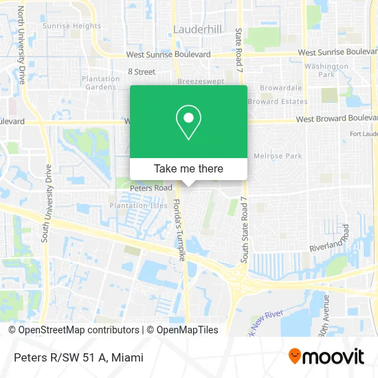 Peters R/SW 51 A map