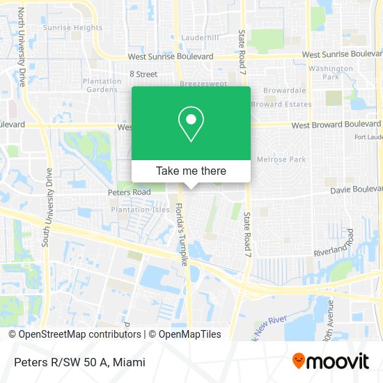 Mapa de Peters R/SW 50 A