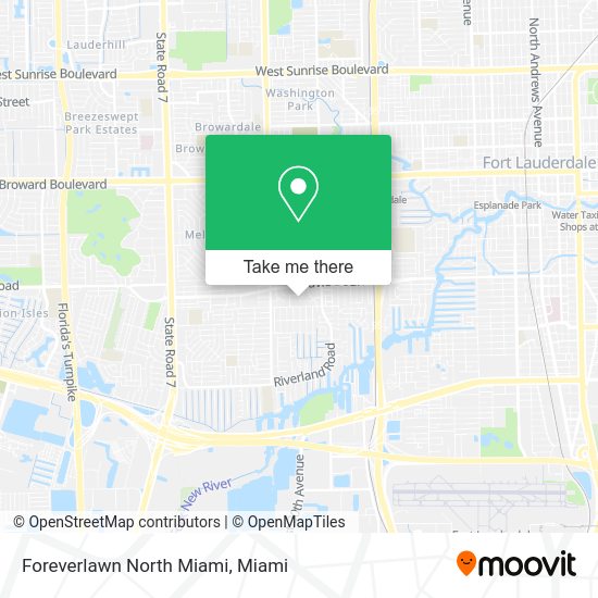 Foreverlawn North Miami map