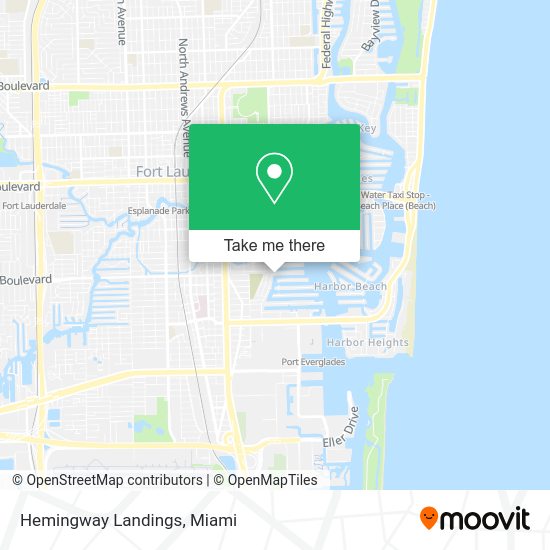 Mapa de Hemingway Landings
