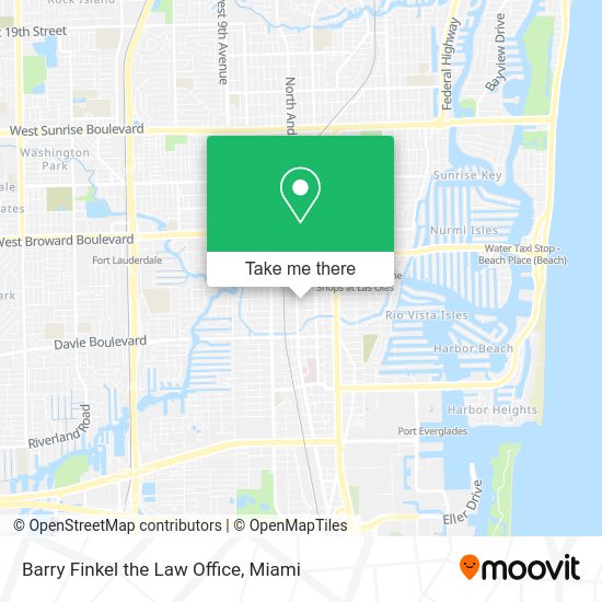 Barry Finkel the Law Office map