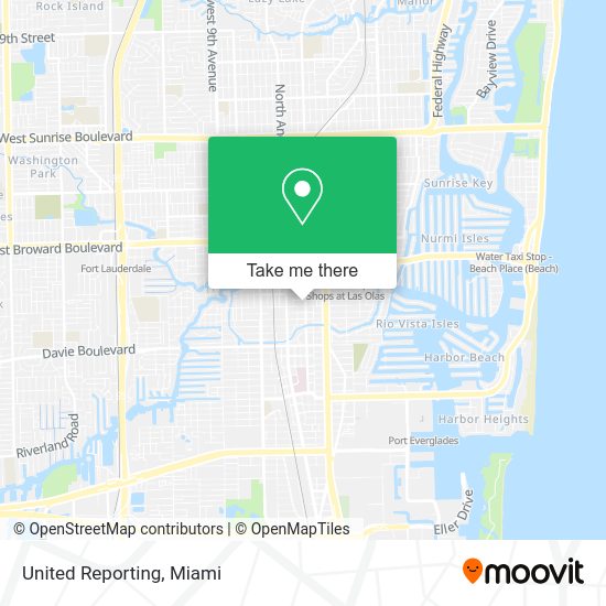 Mapa de United Reporting