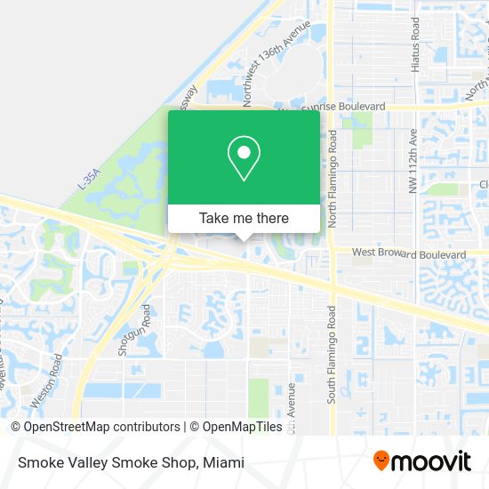 Mapa de Smoke Valley Smoke Shop