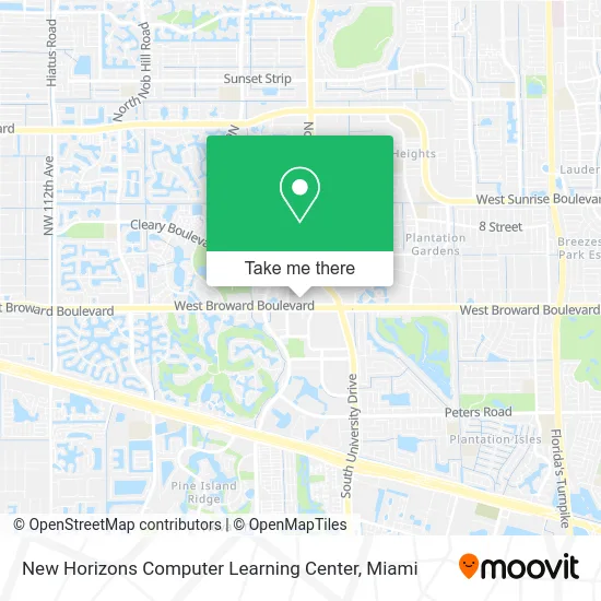 Mapa de New Horizons Computer Learning Center