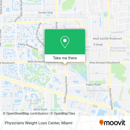 Mapa de Physicians Weight Loss Center