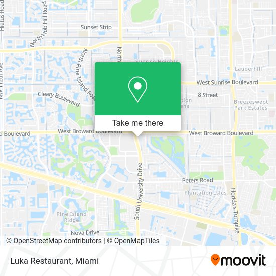 Mapa de Luka Restaurant