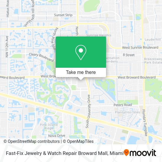 Mapa de Fast-Fix Jewelry & Watch Repair Broward Mall